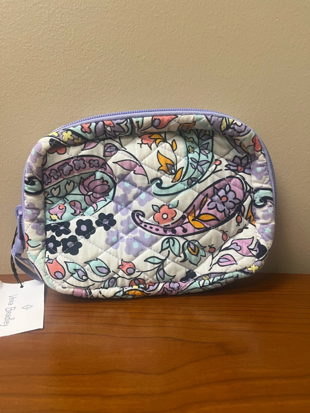 NWT Vera Bradley Quilted Paisley Travel Jewelry Organizer